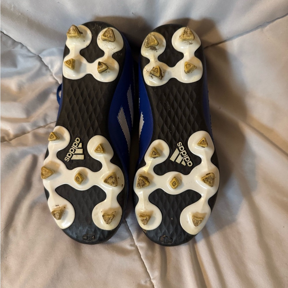 Adidas Kids Black and White Soccer Cleats